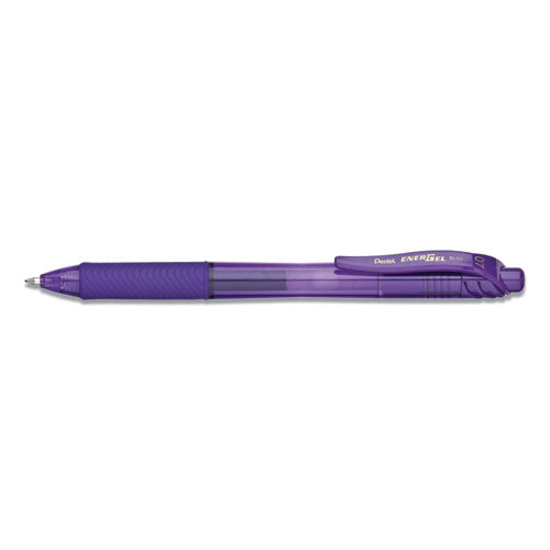 Energel-x Gel Pen, Retractable, Medium 0.7 Mm, Violet Ink, Violet Barrel