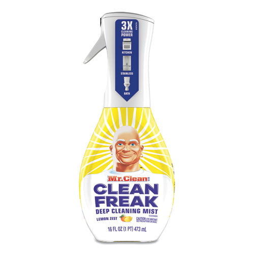 Clean Freak Deep Cleaning Mist Multi-surface Spray, Lemon, 16 Oz Spray Bottle, 6/carton