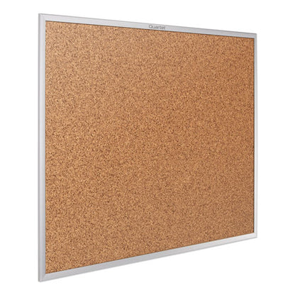 Classic Series Cork Bulletin Board, 60 X 36, Tan Surface, Silver Anodized Aluminum Frame