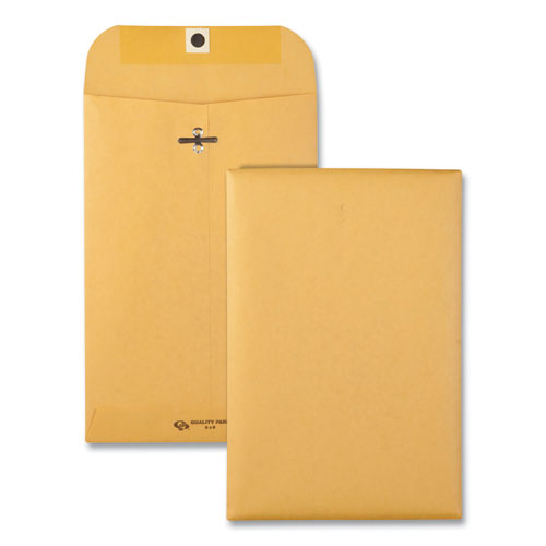 Clasp Envelope, 32 Lb Bond Weight Kraft, #1, Square Flap, Clasp/gummed Closure, 6 X 9, Brown Kraft, 100/box