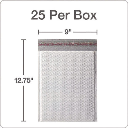 Poly Bubble Mailers, #2, Barrier Bubble Cushion, Redi-seal Adhesive Closure, 8.25 X 11, White, 25/pack