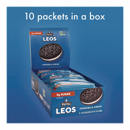 Leos Cookies And Cream Sandwich Cookies, 2 Cookies/pack, 10 Packs/box