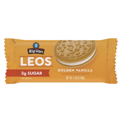 Leos Golden Vanilla Sandwich Cookies, 2 Cookies/pack, 10 Packs/box