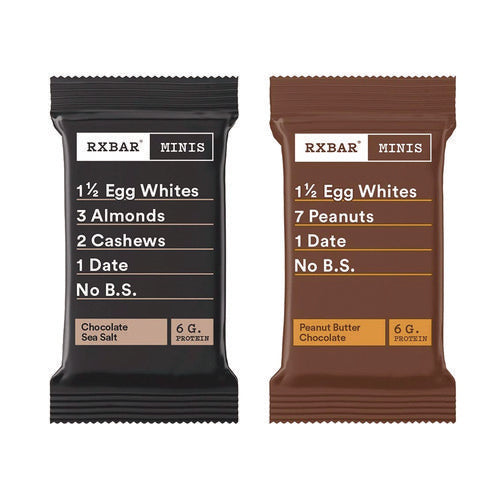 Minis Protein Bars, Chocolate Sea Salt And Peanut Butter Chocolate, 0.9 Oz Bar, 8/box