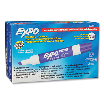 Low-odor Dry-erase Marker, Broad Chisel Tip, Purple