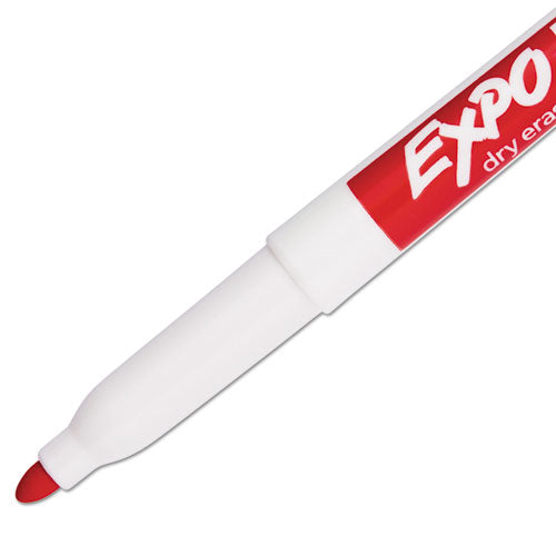 Low-odor Dry-erase Marker, Fine Bullet Tip, Red, Dozen