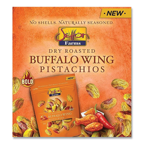 Buffalo Pistachios, Buffalo Wing, 2.5 Oz Bag, 8/carton