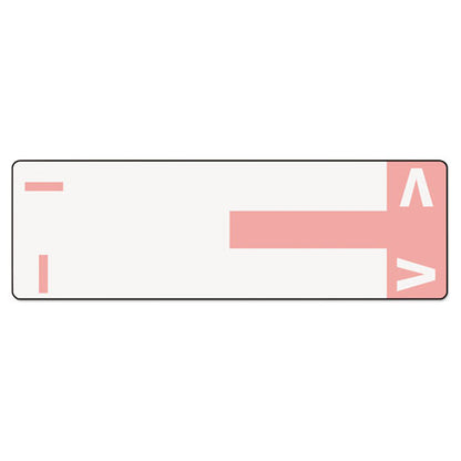 Alphaz Color-coded First Letter Combo Alpha Labels, I/v, 1.16 X 3.63, Pink/white, 5/sheet, 20 Sheets/pack