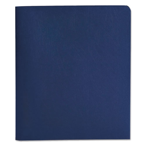 2-pocket Folder With Tang Fastener, 0.5" Capacity, 11 X 8.5, Dark Blue, 25/box