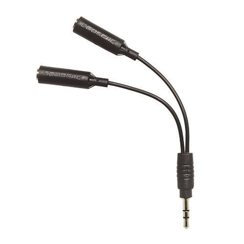 Tuneshare 3.5 Mm To 3.5 Mm Audio Splitter, Black