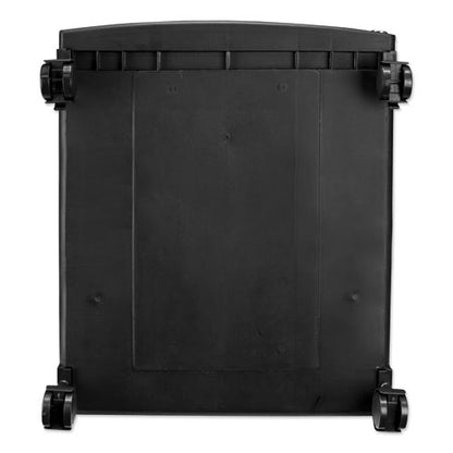 Single-drawer Mobile Filing Cabinet, 1 Legal/letter-size File Drawer, Black/teal, 14.75" X 18.25" X 12.75"