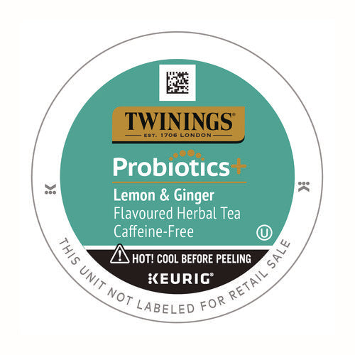 Probiotics+ Herbal Lemon & Ginger Tea, 24/box