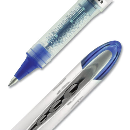 Vision Elite Hybrid Gel Pen, Stick, Bold 0.8 Mm, Blue Ink, White/blue/clear Barrel