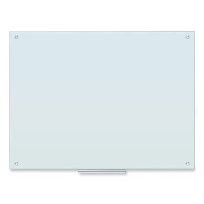 Glass Dry Erase Board, 47 X 35, White Surface