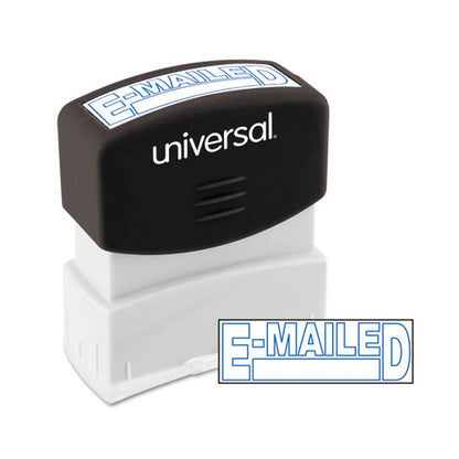 Message Stamp, E-mailed, Pre-inked One-color, Blue