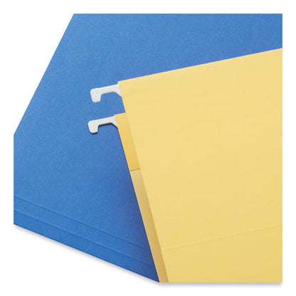 Deluxe Reinforced Recycled Hanging File Folders, Letter Size, 1/5-cut Tabs, Assorted, 25/box
