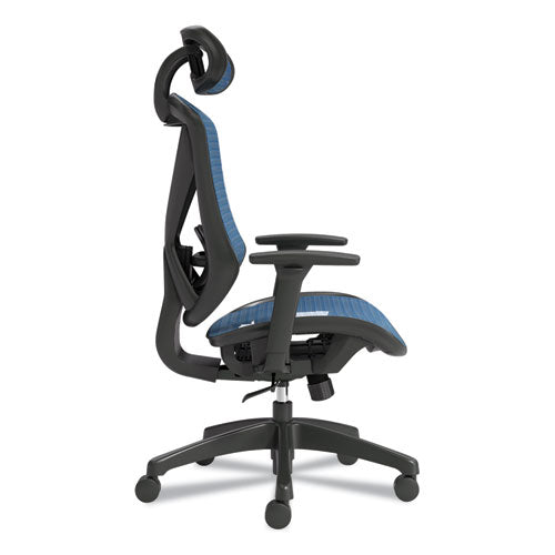 Flexfit Dexley Mesh Task Chair, Supports Up To 275 Lb, Blue Seat/back, Black Base