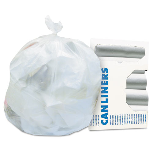 High-Density Can Liners, 24" x 24", 10 gal., Clear