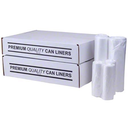 Can Liners, Extra Heavy, 38" x 58," White, Coreless