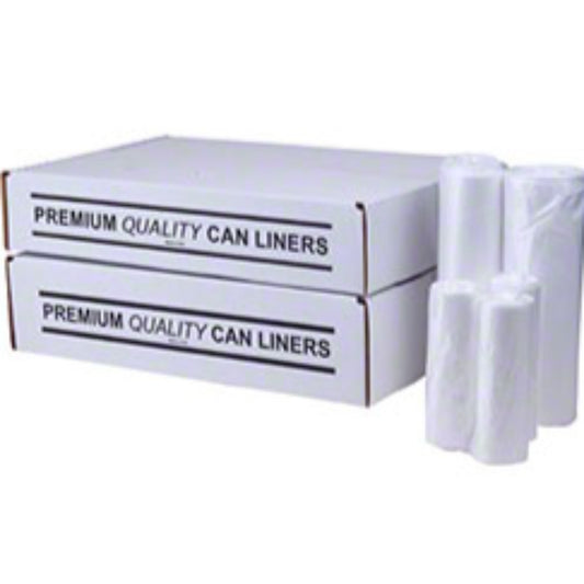 Premium Quality Can Liners, 30" x 37", 20-30 gal., Natural